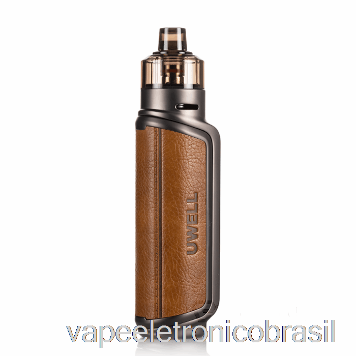 Vape Eletrônico Uwell Aeglos P1 80w Pod Mod Kit Sela Bronzeado